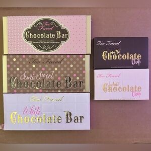 Set of 5 Too Faced Chocolate Bar Palettes